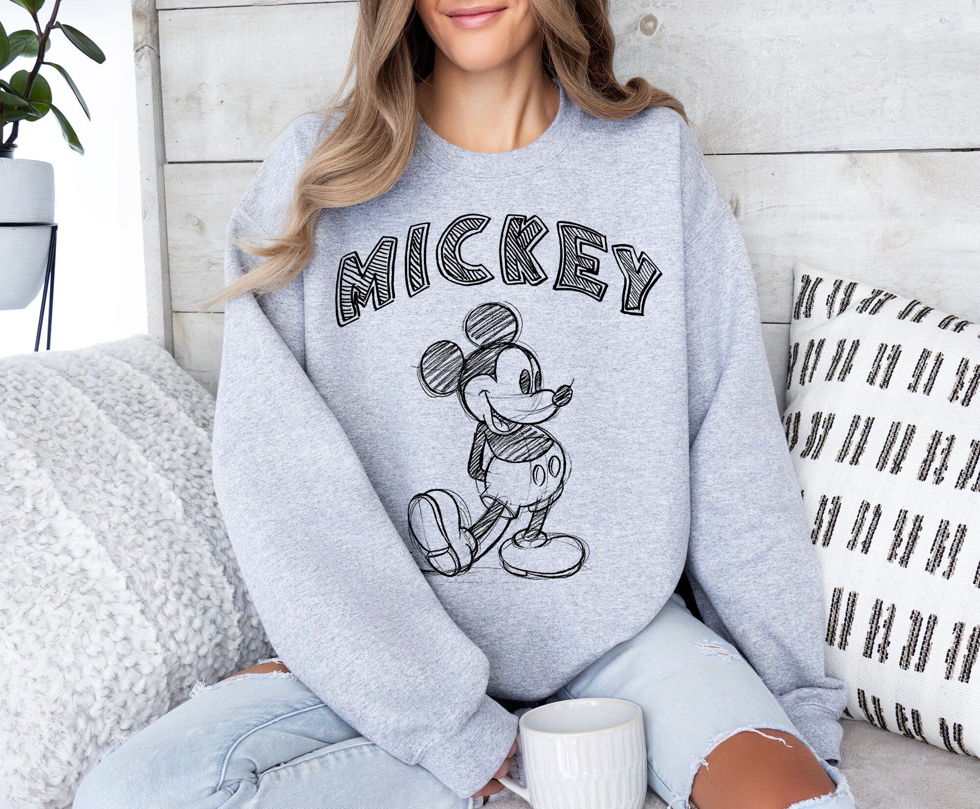 Mickey Mouse Sweatshirt, Mickey Sweatshirt, Mickey Mouse