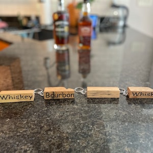 Bourbon Barrel Key Chain - Bourbon, Whiskey, Whisky, or Blank