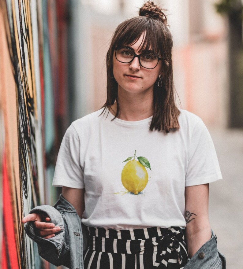 Citrus Fruit Shirt, Funny Summer T-Shirt, Lemon Graphic T-Shirt