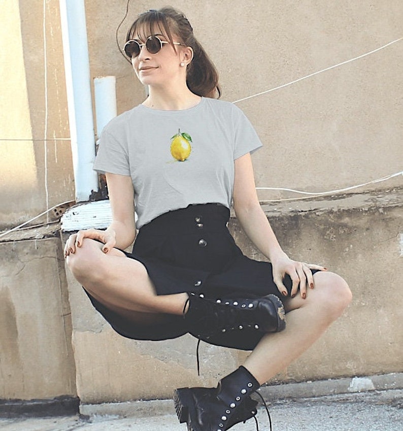 Fruit Shirt, Funny Summer T-Shirt, Lemon Graphic T-Shirt