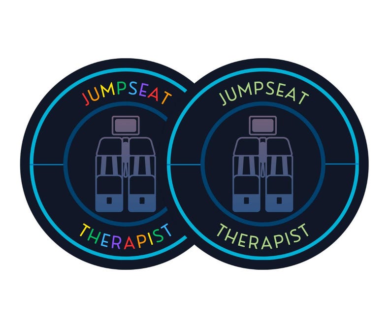 Travel Vinyl Sticker Alaska Airlines Color and Pride Themed Jumpseat