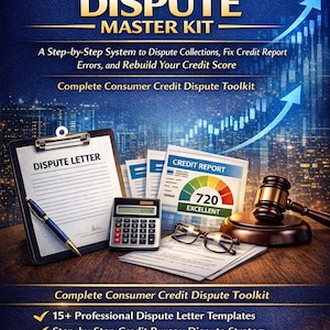 Fix Your Credit Guide Step-by-Step DIY Dispute Letters | Credit Repair PDF