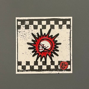 Moto Head Enamel Pin