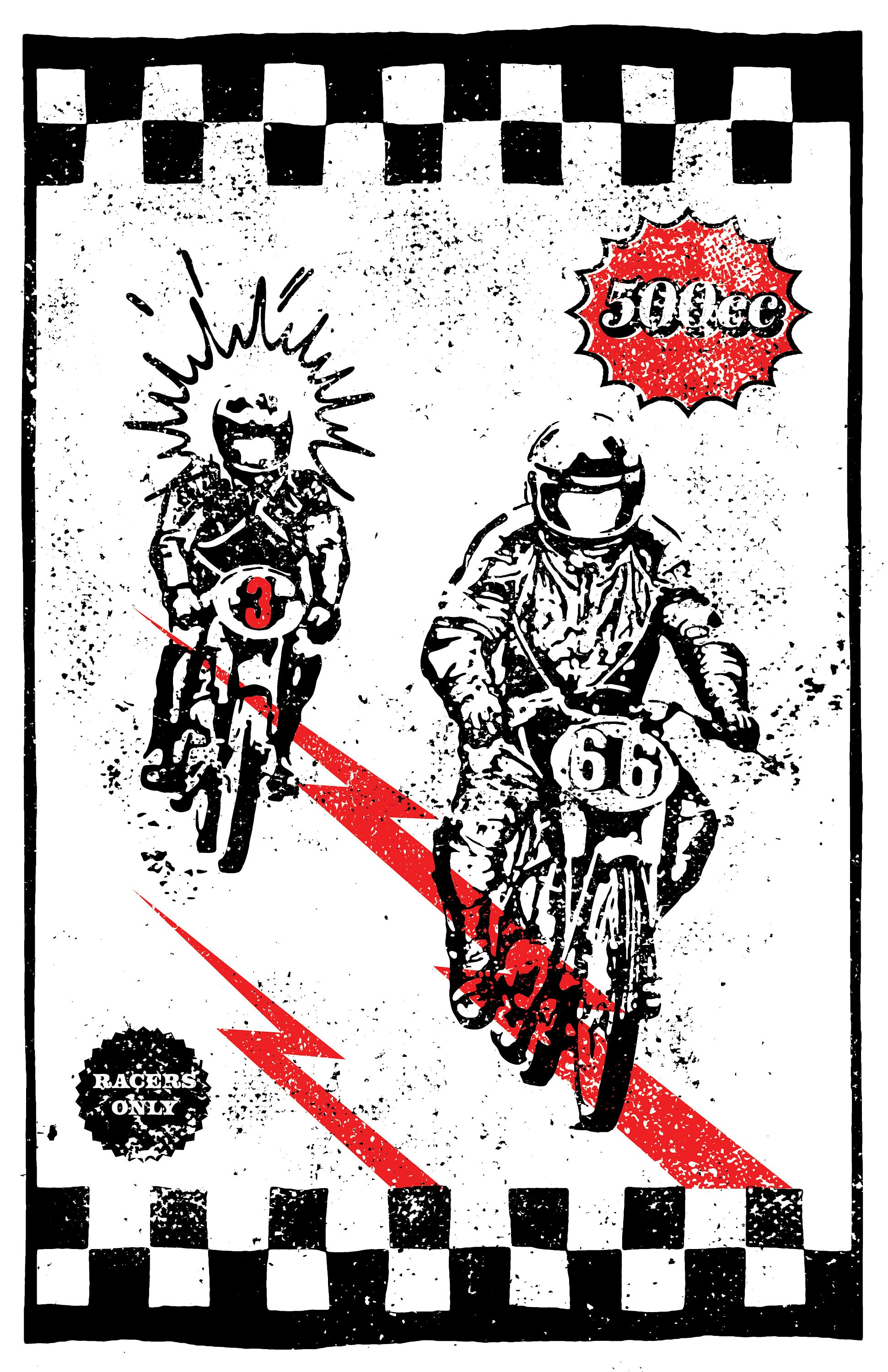 Racers Only Limited Edition of 20 Screenprinted 12x18 Print - Etsy ...