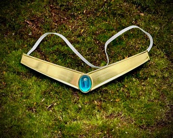 Tiara metálica de Sailor Neptune para cosplay