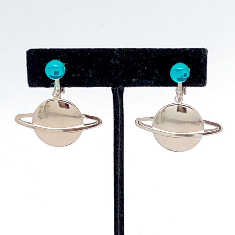 Neptune Planet Earrings image 1