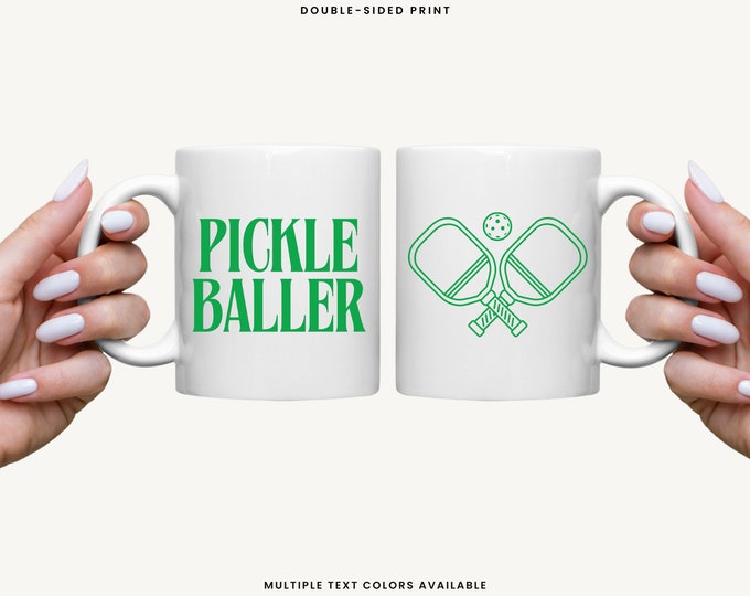 Custom Pickleballer Mug Pickleball Coffee Mug Pickleball Cup Pickleball Gift Personalized Mug Pickleball Player Gift Pickleball Desk Decor