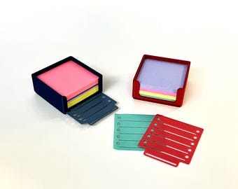 ListDock - Porta note adesive con stencil: organizer da scrivania