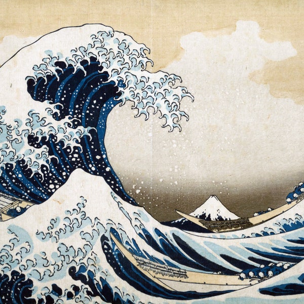 Katsushika Hokusai  | Japanese Wave off Kanagawa I Woodblock | Edo | Digital DOWNLOAD | 60+ Print Options! | 4.4Gb of Hi Res files |
