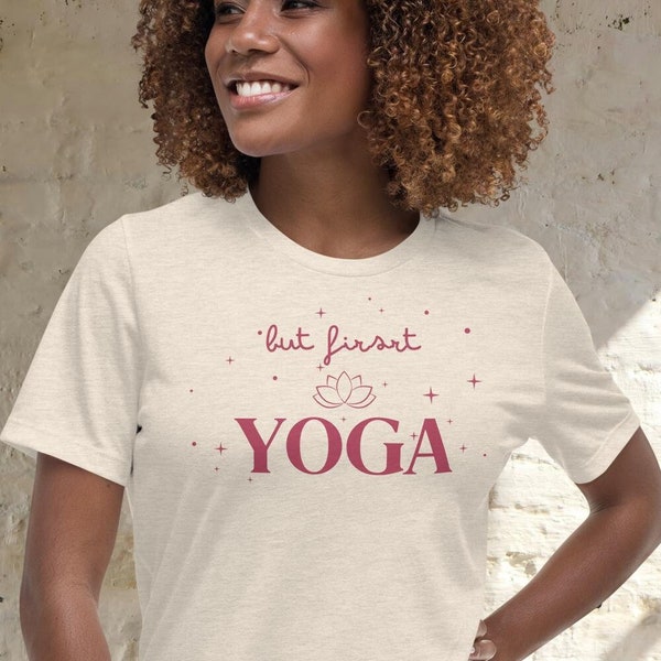 Funny Meditation T-Shirt | Yoga-Inspired Tee | Mindful Humor for Yogi Moms | Gift for Mother or Daughter| Relaxed Fit Crew Neck Tee