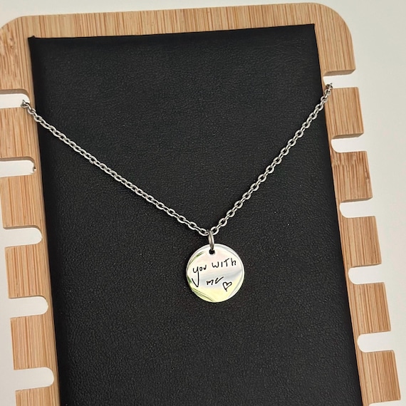 billie eilish inspired “you with me” pendant necklace | stainless steel