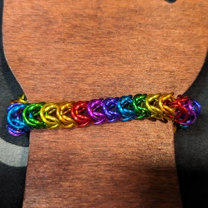Rainbow Box Chainmaille Bracelet