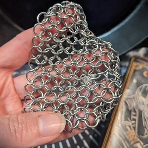 Handmade Chainmaille Pot Scrubber