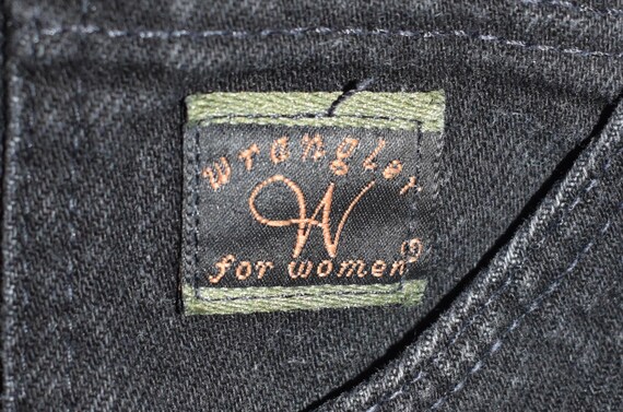 Vintage Black Wrangler Straight Leg Jeans Sz 12 - image 3