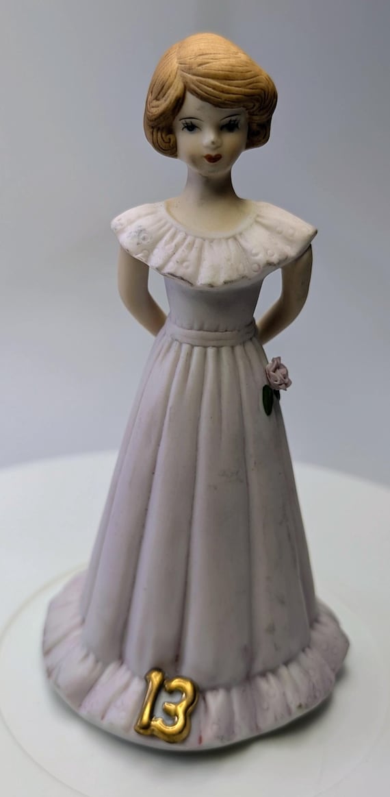 Vintage - Girl Figurine Growing Up - 13 - Porcelain - 6''Tall