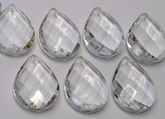 Vintage - Replacement Parts - Lot of 7 Teardrops for Candlestick / Light Fixture