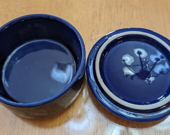 ヴィンテージ - 小さな装飾品 - 孔雀 - コバルトブルーとゴールド (長