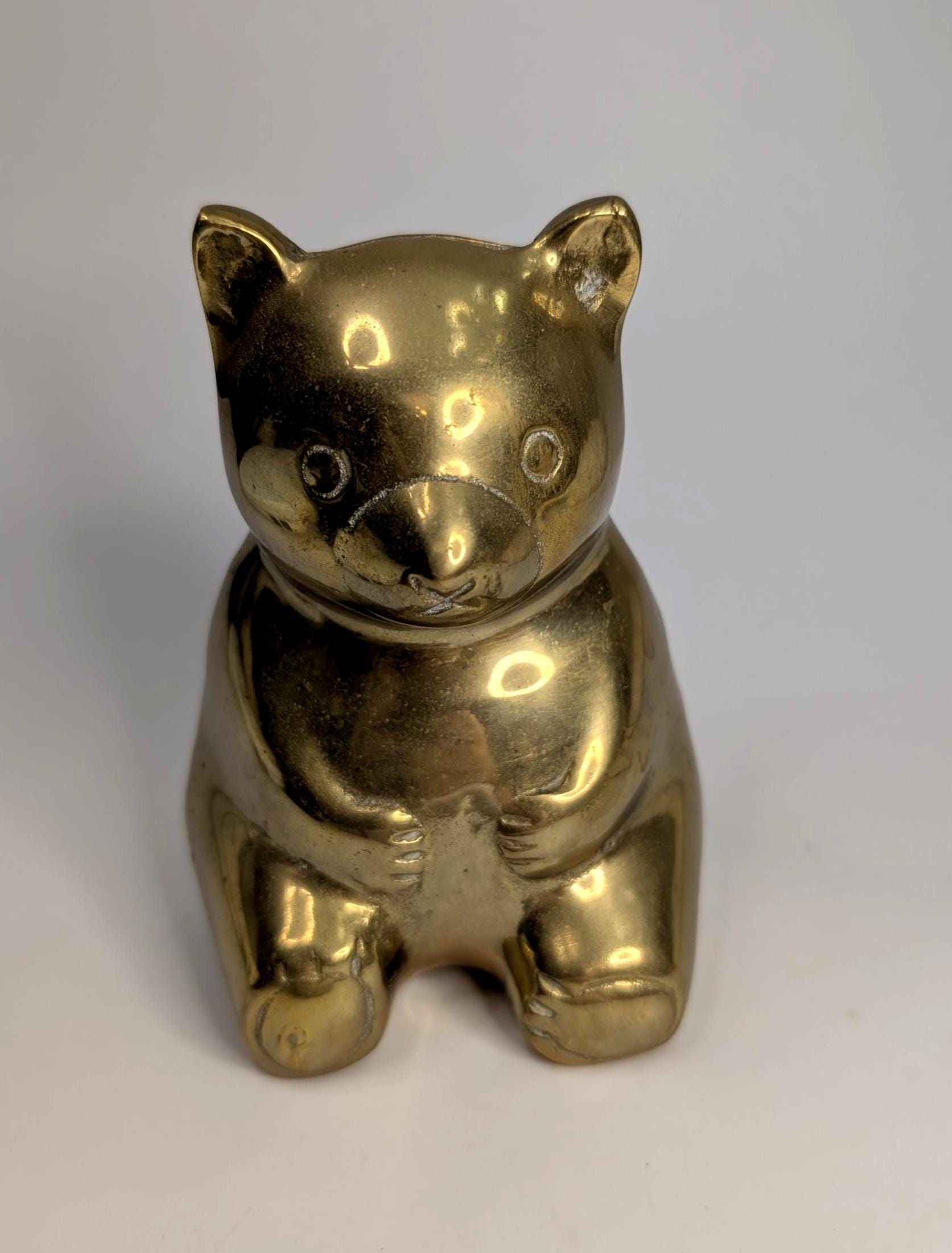 Vintage Brass Penny Bank Bank - Etsy