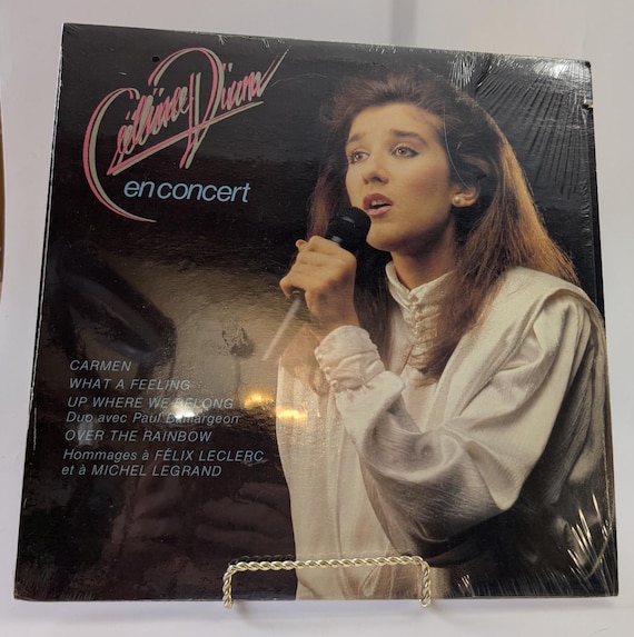 Vintage - 1985 Celine Dion - Album ''En concert / Félix Leclerc '' - French - Very good condition