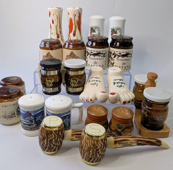 Vintage - Salt & Pepper Shakers - Lot of 12 - Price for THE BUNDLE