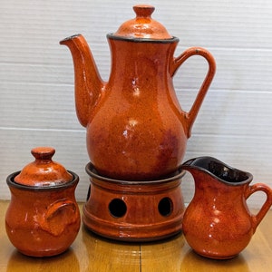 Vintage Tea Set - Teapot, Warmer, Milk and Sugar in excellent condition