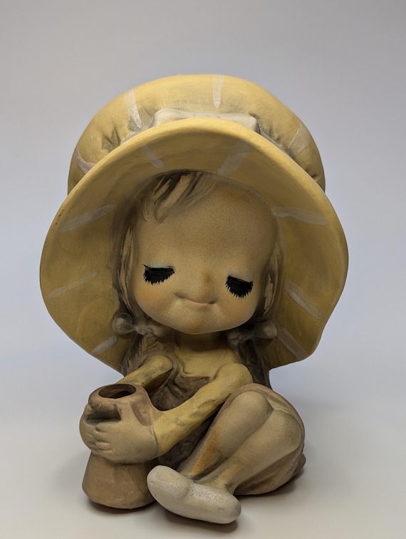 Vintage - Pixie Girl Trixie Poppet Figurine - Marked Japan - Measures 7.5'' Tall