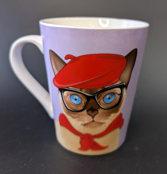 Siamese Cat Mug - Christopher Vine - Mademoiselle - 4.5" tall