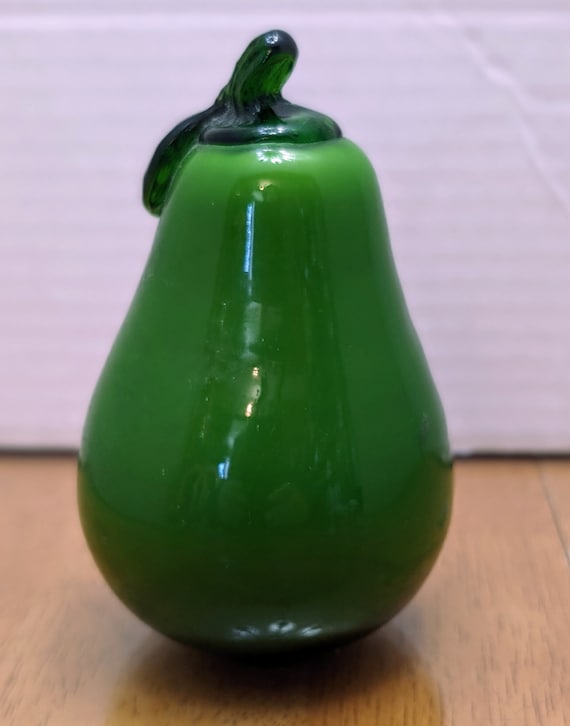 Vintage - Fruit - Lemon Blown Glass - Measuring 4'' diam