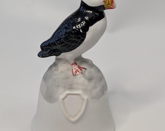 Vintage - Porcelain Bell - Puffin - 4'' high