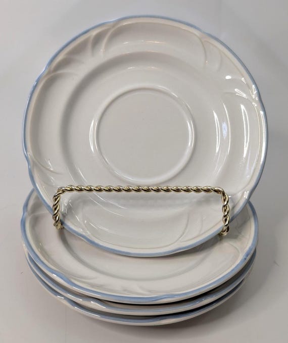 Vintage - Set of 4 saucers - replacement pieces - Country Basket - Japan - 6'' diameter