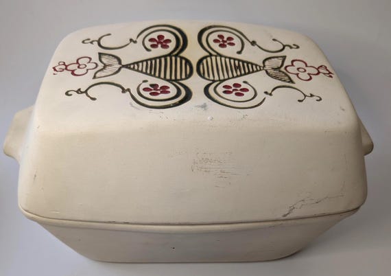 Vintage - MCM Laurentian Pottery - Baking Dish - 2 pieces - 'casserole'