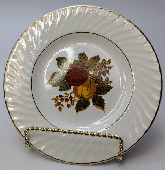 Vintage - Replacement parts - Bread Plate / dish - British Harvest - Enoch Wedgwood - Tunstall - England - 7''diam