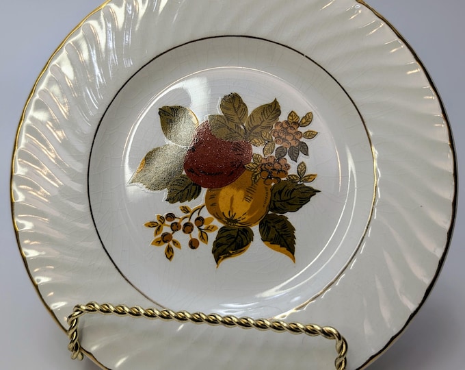 Vintage - Replacement parts - Bread Plate / dish - British Harvest - Enoch Wedgwood - Tunstall - England - 7''diam