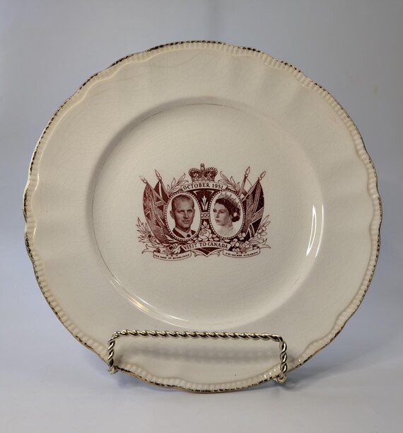 Vintage - Commemorative Plate - Princess Elizabeth - 1951 - 9'' diameter