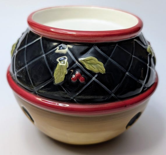 Vintage - Big Bell - Ceramic Christmas Candle Holder - 4.5'' Tall