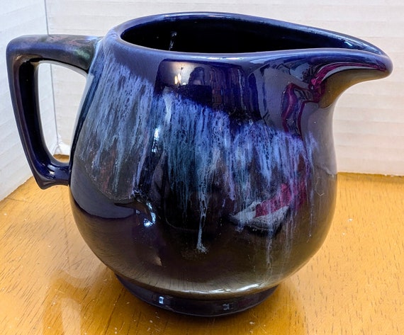 Vintage Creamer / Cream - Cobalt Blue - Beauce Pottery, Canada / Beauceware - 5''Tall