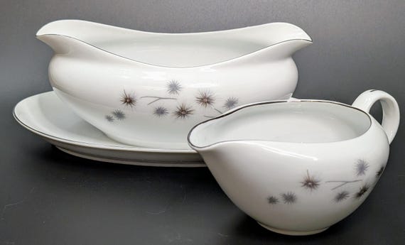 Vintage - Saucier et Crémier - Porcelaine - marqués: Creative Japan
