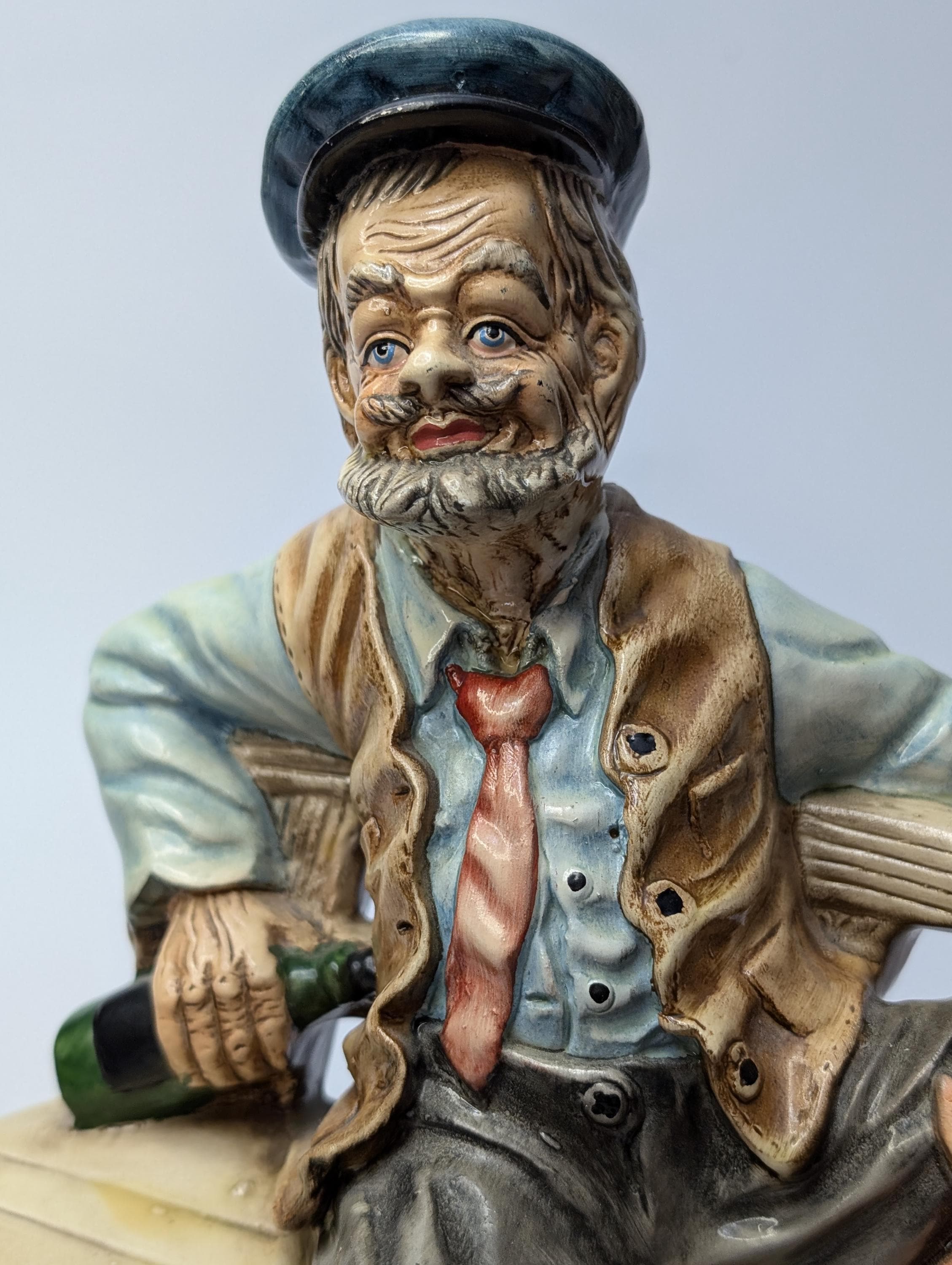 Vintage - Tramp Figurine - HOBO - Homeless - Measures: 9'' Tall X