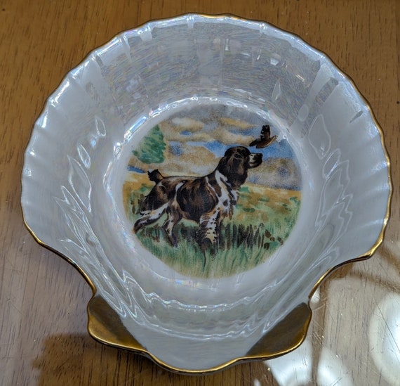 Breton Spaniel Shell Shaped Plate - Measures 5" at Widest