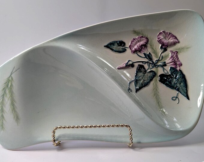 Vintage - 2 Section Serving Dish - Carlton Ware / Australia - Porcelain - 16.5''long x 7.5''large