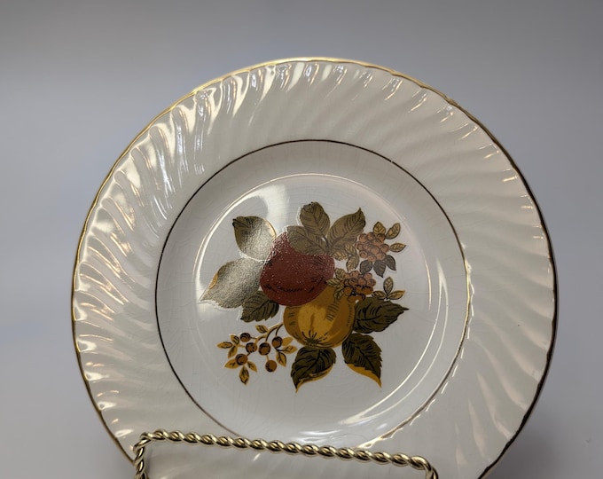 Vintage - Replacement parts - Bread Plate / dish - British Harvest - Enoch Wedgwood - Tunstall - England - saucer 5''diam