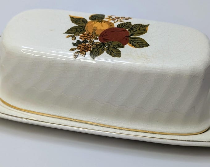 Vintage - Butter Dish - British Harvest - Enoch Wedgwood - Tunstall - England - 7''Tall Teapot