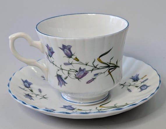 Vintage - Set of 1 Japanese Cup and Saucer - Porcelain - Stafford - 2 pcs - 2.75''tall