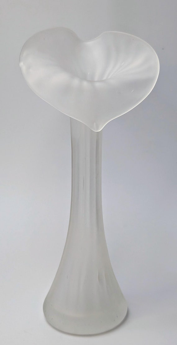 Vintage - ''Jackin the Pulpit'' Vase - Satin Glass - 9.5'' Tall