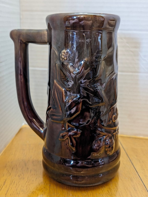 Vintage Buck - Beer Stein in pottery - Poterie de Beauce - 8''tall