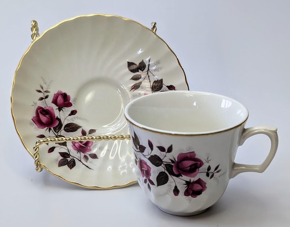 Vintage - Replacement Parts for The Ridgway Ironstone, England, Fragrance Set - Cup & Saucer