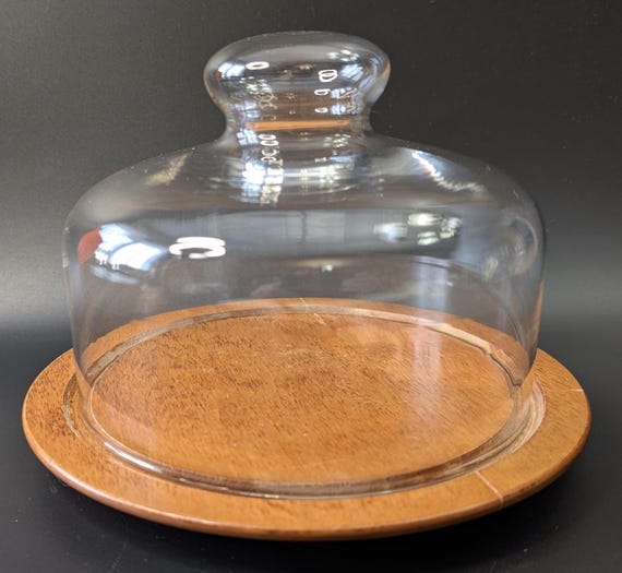 Vintage - Cheese Bell - Wooden Base - Baribo - 6'' high