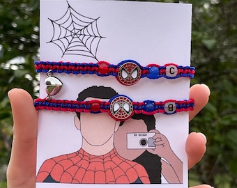 Spider matching couple / friendship bracelets