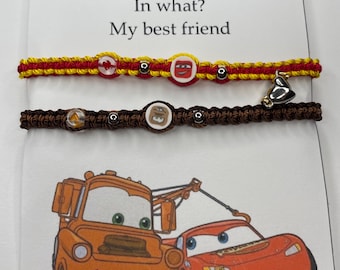 ブレスレット MCQUEEN BRACELETS Lightning Mcqueen and Sally Cars Bracelets Couple Bracelets