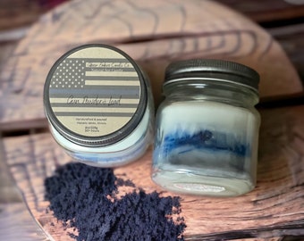 Gunpowder & Lead Mason Jar Candle - 8oz - A Tribute to Our First Responders